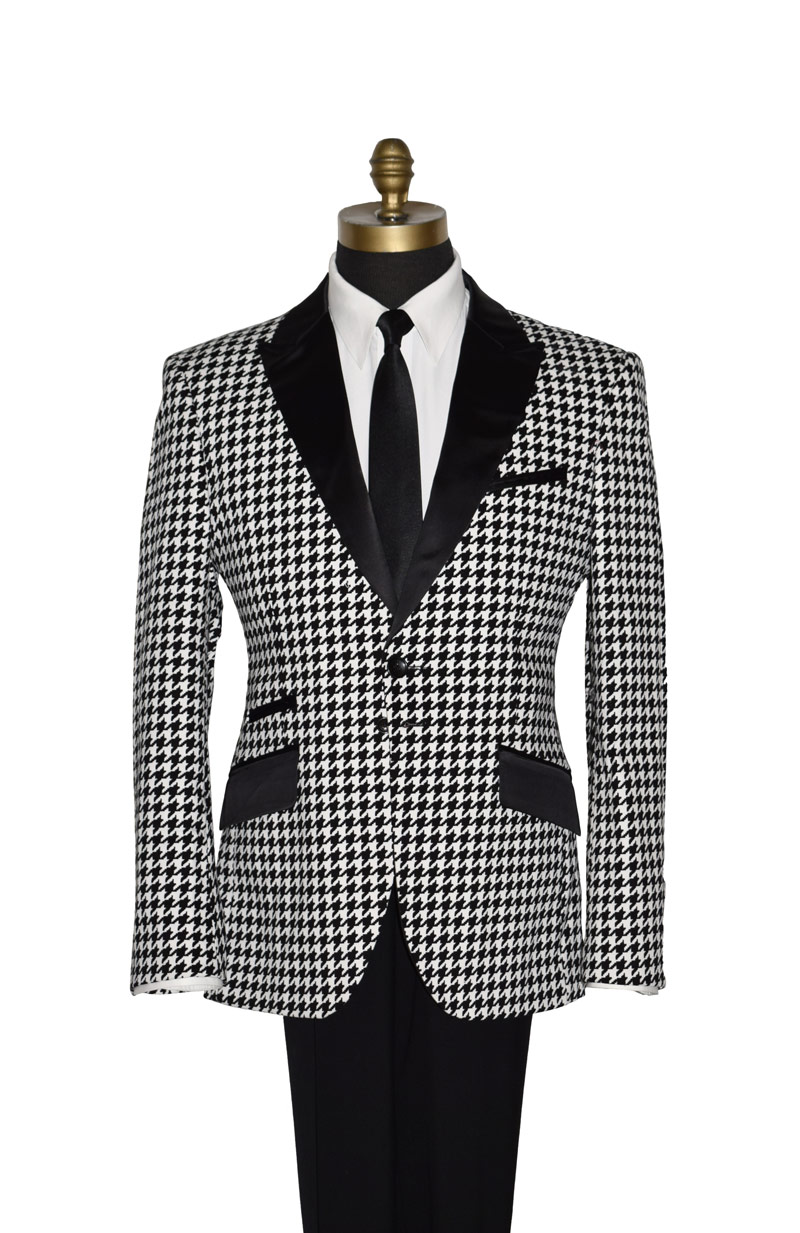 Black and White Check Coat Ony