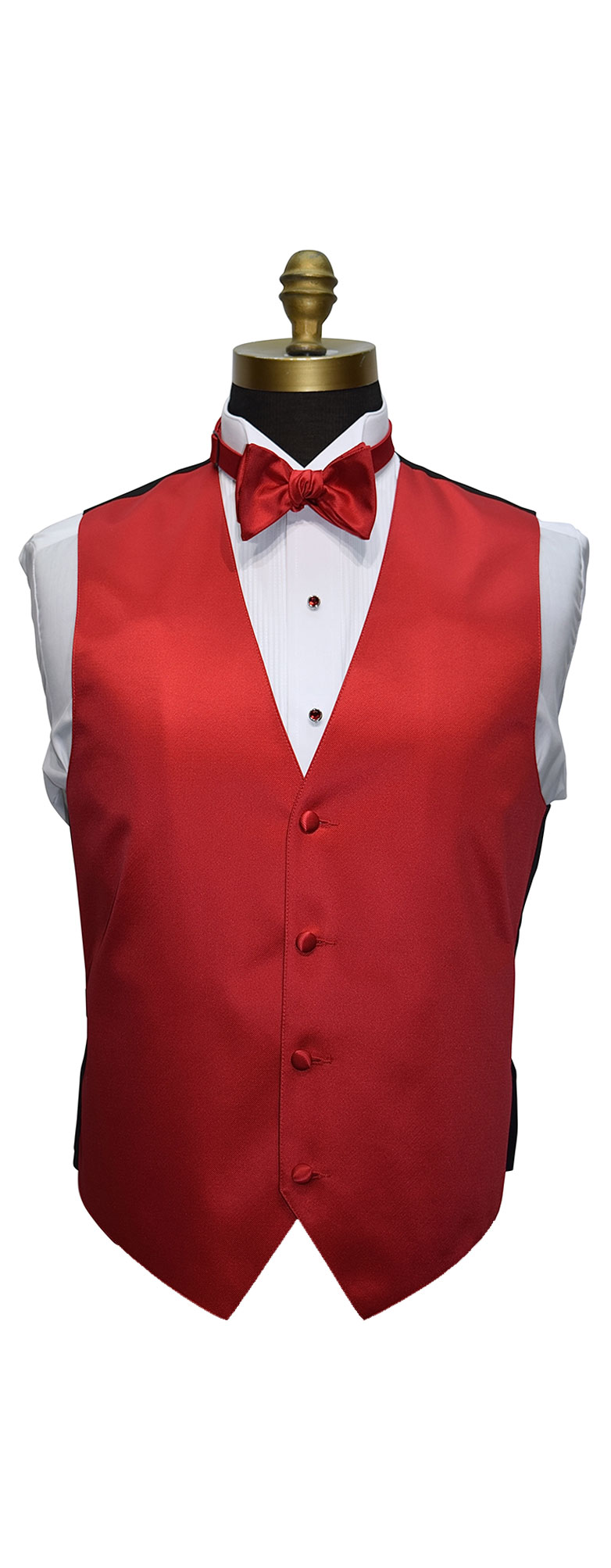 Valentina Ruby Red Tuxedo Vest Only