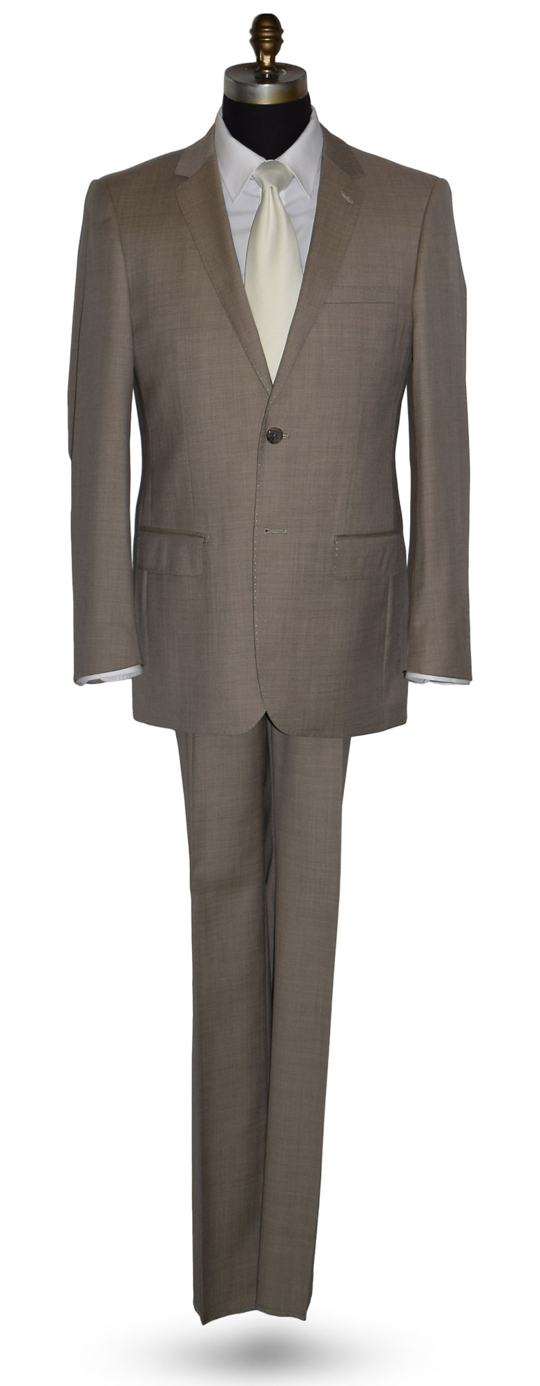 Biscotti Tan Suit Coat and Pants Set