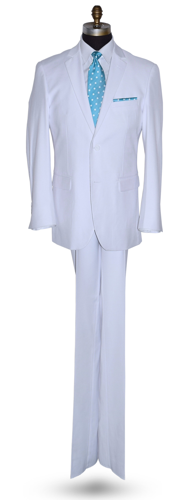 Men's White 3 Piece Suit - Coat, Pants and Vest
