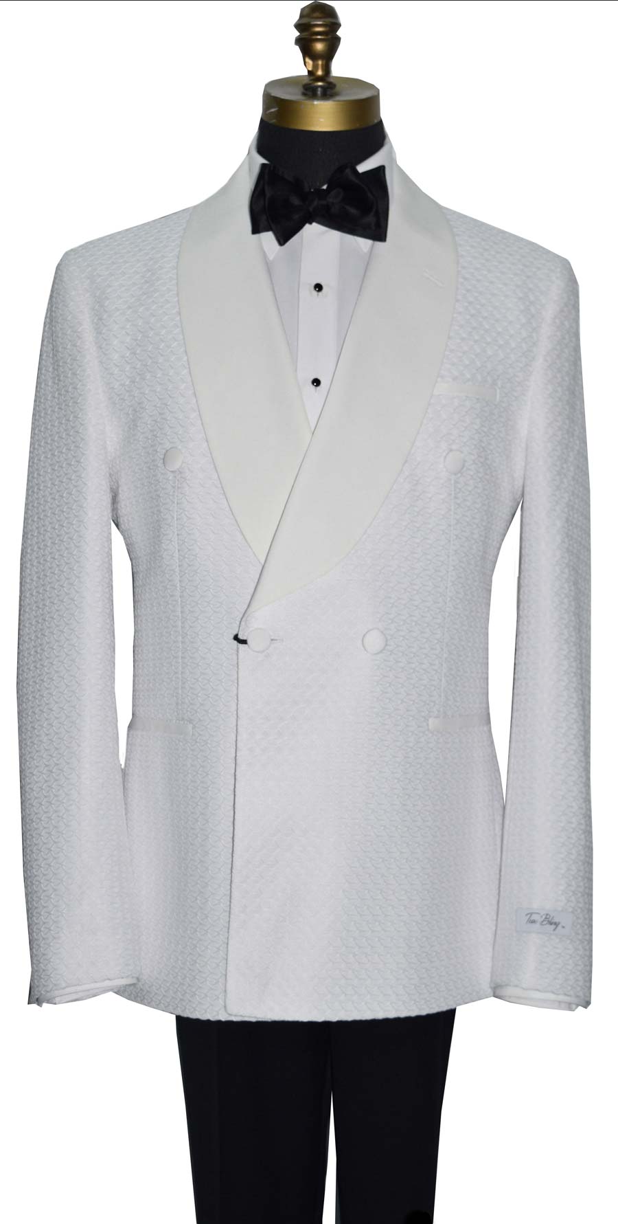 Off-White Double Breasted Shawl Collar Tuxedo