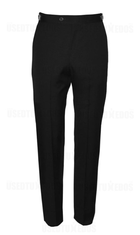 Used Black Fitted Tuxedo Pants