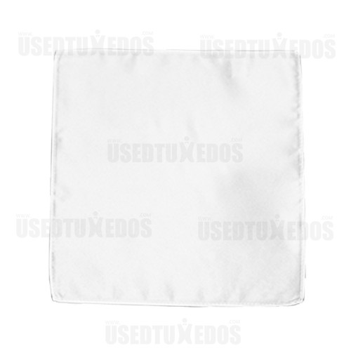 white pocket handkerchief by San Miguel Formals