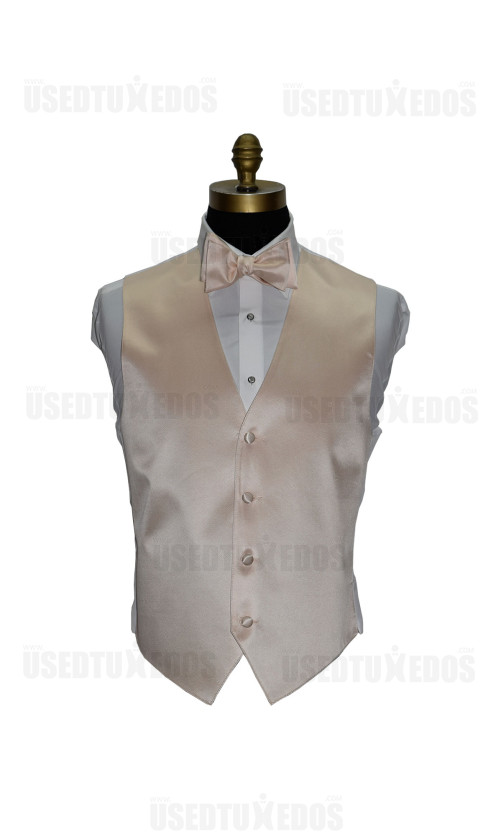 men's and boy's nude vest and nude bowtie by San Miguel Formals