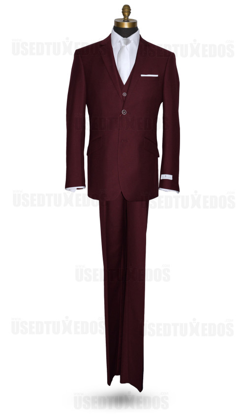 Burgundy Suit Coat and Pants Set