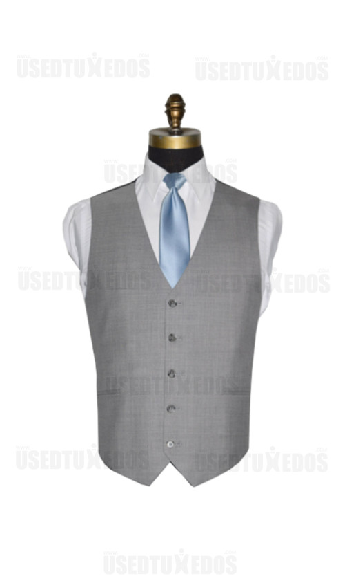 Linen Gray Suit Vest