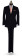 black tuxedo at Tuxbling.com with long peach men's dress tie