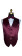 men's wine tuxedo vest and bowtie by San Miguel Formals