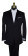 Men's San Miguel black tuxedo with white tie-yourself bowtie and vest