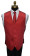 men's and boy's red tuxedo vest with red skinny dress tie by San Miguel Formals
