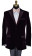 wine velvet tuxedo jacket with blush tie-yourself bowtie by San Miguel Formals