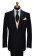 black tuxedo with petal vest and long black dress tie on tuxbling.com