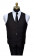 Black Slim Fit Suit - 3 Piece Ensemble. Coat, Pants and Vest