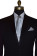 men's silver long tie with stripes with black tuxedo on tuxbling.com