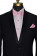 black tuxedo with pink shirt and pink bowtie