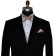men's black tuxedo with rose-gold bowtie you tie yourself