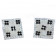 BLING CUFFLINKS SQUARE WITH CZ'S