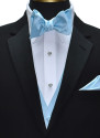 capri blue vest with capri-blue tie-yourself bowtie by San Miguel Formals