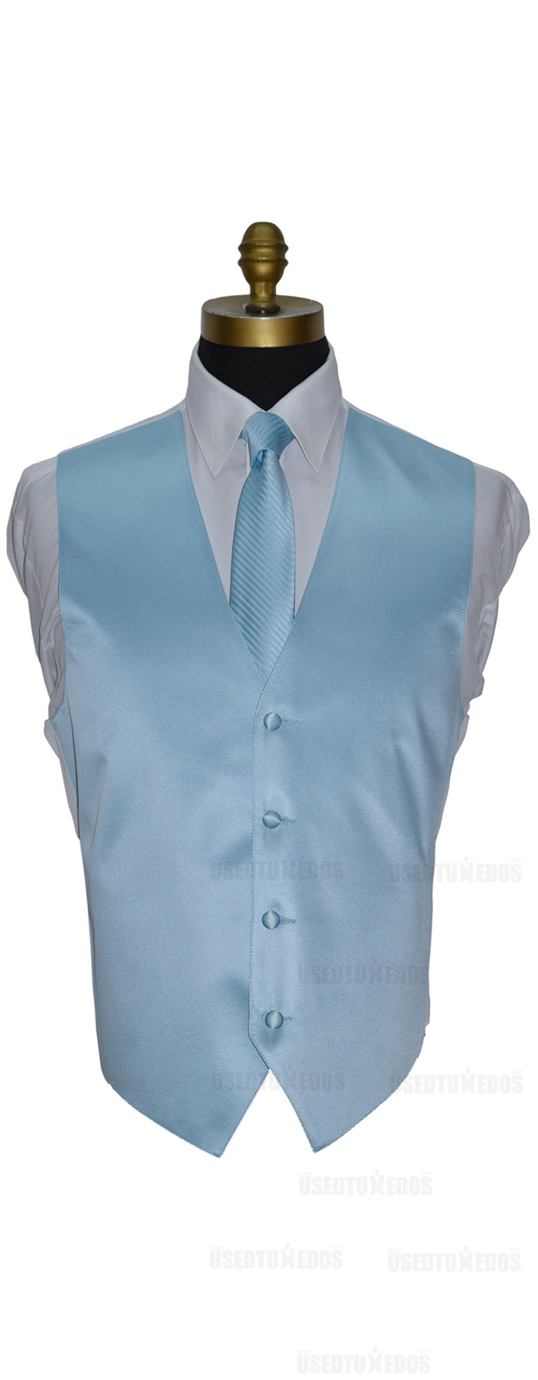 men's and boy's capri-blue dress tie and vest on tuxbling.com