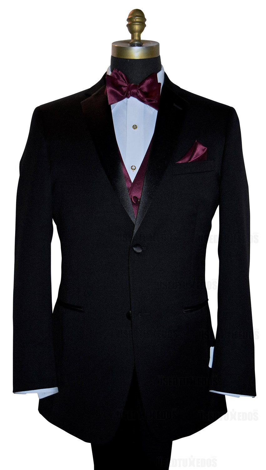 men's wine tie-yourself bowtie and wine vest on tuxbling.com