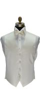 men's and boys off-white tuxedo vest with off-white tie-yourself bowtie by San Miguel Formals