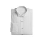 White Tuxedo Shirt Pleated Wing Collar