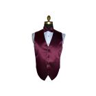 men's wine tuxedo vest and bowtie by San Miguel Formals